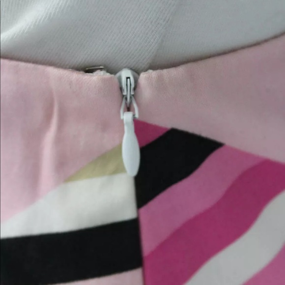 Elie Tahari pink/ multi color pleated shirt - Picture 4 of 4